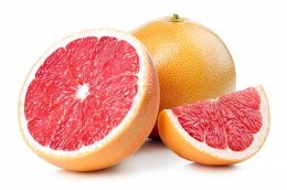 Whole,And,Sliced,Grapefruit,Isolated,On,White,Background