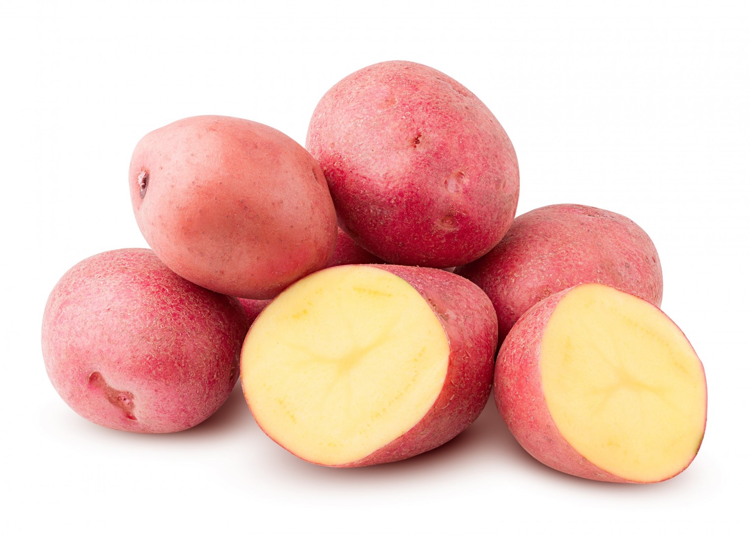 Potato,,Isolated,On,White,Background,,Clipping,Path,,Full,Depth,Of