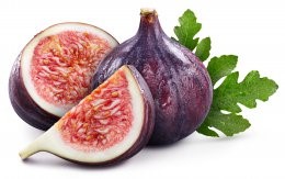 Isolated,Fig,With,Leaf.,Whole,Fig,Fruit,And,Slice,Fig