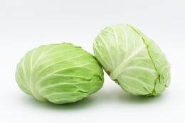 Fresh,Organic,Cabbages,On,White,Background,,Close,Up,View.