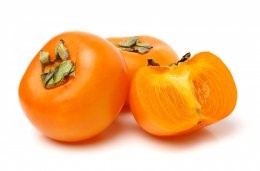 Fresh,Ripe,Persimmons,Isolated,On,White,Background