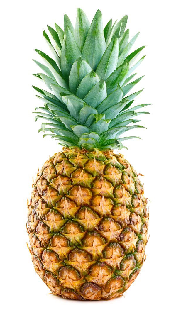 Single,Pineapple,Isolated,On,White,Background.,Pineapple,Fruit,Whole.,Pineapple